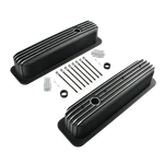 Black Aluminum Finned Tall Vortec Valve Cover For 1987-1997 Sbc Chevy 283 350 New. Price: $80.99.