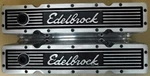 Edelbrock 4249 Tall Valve Cover, Sb Chevy, W/logo, Polished, No Baffles, Pair Used. Price: $144.99.