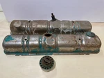 1963-1966 Buick Nailhead V8 401-425 Valve Covers Wildcat, Riviera, Electra Used. Price: $65.00.