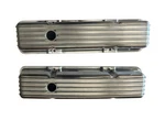 Vintage Small Block Chevy Finned Aluminum Short Valve Covers Sbc 305 350 400 New. Price: $75.65.