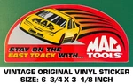 Mac Tools Stay On The Fast Track-vintage Original Vinyl Decal Sticker-automotive Used. Price: $9.47.