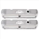 Edelbrock Finned Valve Cover Pair With Polished Finish For 1965-91 Mopar New. Price: $434.93.