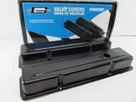 Mr Gasket 9800BP Smooth Top Short Valve Covers W/baffles Flat Black - Chevy Sbc New. Price: $53.99.