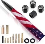 Car Truck Bullet Antenna With Valve Stem Caps American Flag Design Ford F150 New. Price: $28.99.