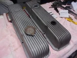 Cal Custom 40-2050 Sbc Valve Covers 283-327-350 Vintage Used. Price: $195.00.