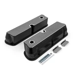Ford Sb 289 302 351 Windsor Black Aluminum Ribbed Valve Covers Tall W/hole New. Price: $96.74.