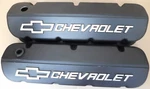 Gm 25534323 Bb Chevrolet Slant Edge Valve Covers, Aluminum, Black, Tall, Baffle Used. Price: $449.99.