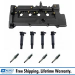 Engine Valve Cover W/ Gasket Ignition Coils & Plugs 9 Piece Kit For Hyundai New. Price: $134.95.