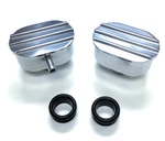 Hot Rod Polished Oval Finned Aluminum Pcv & Valve Cover Breather Kit W/ Grommet New. Price: $57.95.