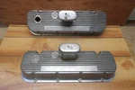 Mickey Thompson Big Block Chevy M/t Finned Aluminum Valve Covers Bbc W/breathers Used. Price: $299.99.
