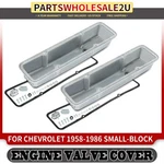 2PCS Engine Valve Cover For Chevrolet Small-block Finned Aluminum With Gaskets New. Price: $164.99.