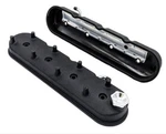 Tall Valve Cover For Chevrolet Corvette Wrinkle Black Granatelli 640362 New. Price: $229.43.