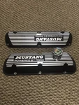 86-93 Mustang 5.0 Sbf Ford Vintage Motorsports Finned Aluminum Valve Covers Efi Used. Price: $220.00.