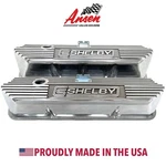 Ford Fe Tall Cs Shelby Logo Valve Covers Polished Die-cast Aluminum Ansen New. Price: $325.00.