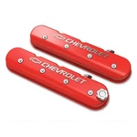 Holley 241-404 Tall Ls Valve Cover, Bowtie Logo, Gloss Red Finish New. Price: $499.95.