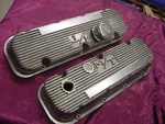 Chevy Big Block Mickey Thompson Finned Aluminum Valve Covers Used. Price: $165.00.