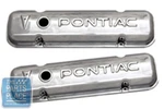 1959-79 Pontiac Polished Aluminum Valve Covers Pair New. Price: $249.99.