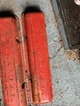 1960-67 Chevrolet Small Block Script Valve Covers Impala Chevelle Corvette O2 Used. Price: $70.00.