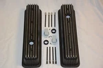 Black Chevy Tall Finned Center Bolt Valve Covers Vortec Tbi 305 350 5.0 5.7 New. Price: $95.33.
