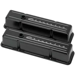 Billet Specialties Sbc Tall Valve Covers For Chevrolet Script Black New. Price: $291.99.