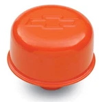 Proform # 141-786 Valve Cover Breather Orange Chevy Bowtie Powdercoated 3" Dia. New. Price: $25.99.