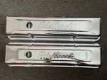 2 Pcs Engine Valve Cover Set-vin: Edelbrock 4649 New. Price: $87.00.