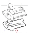 C2S27975 Jaguar X-type Camshaft Cover Gasket New. Price: $23.44.