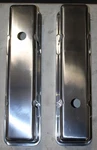Pair - Smooth Polished Cast Aluminum Perimeter Bolt Valve Covers For Sb Chevy New. Price: $84.99.