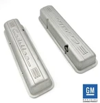 Cast Finned "cadillac" Script Valve Covers For Small Block Chevy Sbc W/ Holes New. Price: $491.96.