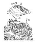 Genuine Mopar Engine Cover Cap 68149244AA New. Price: $13.97.