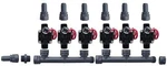 Hunter PGV101-MM 6 Zone Dura Manifold Valve Kit W/ Flow Control Barb New. Price: $198.80.