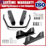 Heavy Duty Steel Racing Seat Bracket With Slider, Side Mounting Set New. Price: $53.99.