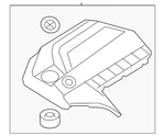Genuine Bmw Engine Cover 11-12-7-607-447 New. Price: $132.19.