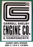 Carroll Shelby Hi- Performance Engines Vinyl Sticker Decal-vintage Road Racing Used. Price: $8.75.