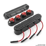 Chevy Ls 2PC Finned Vintage Hidden Coil Aluminum Valve Cover - Black New. Price: $289.00.