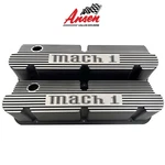 Ford Small Block Mach Valve Covers, 351 Windsor, Pentroof - Black Ansen Usa New. Price: $295.00.