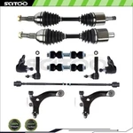 For 2000-2007 Chevrolet Monte Carlo Control Arm Tie Rod End With Cv Axle Shaft New. Price: $167.19.