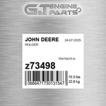 Z73498 Holder Fits John Deere (surplus Open Box) New. Price: $156.55.
