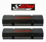 Black Fabricated Aluminum Sbc Chevy Valve Covers Gm Performance Light Weight New. Price: $199.99.
