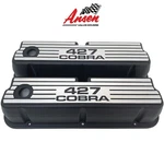Ford Windsor 427 Cobra Tall Valve Covers - Black Wide Fin Style 1 Ansen New. Price: $275.00.