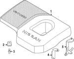 Genuine Nissan Engine Cover 14041-7BL0B New. Price: $253.01.