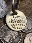 1967 Harley Davidson Electra Glide Motorcycle Solid Brass Key Fob New. Price: $19.95.