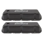 Edelbrock Valve Covers Signature Series Black Pair Ford 260/ 289/ 302/ 351W New. Price: $86.95.