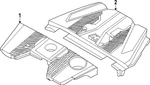 Genuine Nissan Engine Cover 14041-6GP0A New. Price: $251.95.