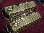 Chevy Cal Custom Old School Chrome Plated Finned Big Block Valve Covers Used. Price: $175.00.