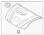 Genuine Mazda Engine Cover PX1P-10-2F0A New. Price: $268.10.
