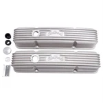 Edelbrock 41449 Valve Covers W/oil Fill Hole, Small Block Fits Chevy, Satin New. Price: $263.99.