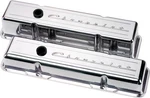 Billet Specialties Chevrolet Script Polished Aluminum Sbc Tall Valve Covers New. Price: $236.95.