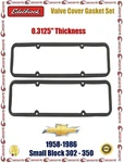 Edelbrock Valve Cover Gasket Pair 0.3125" Thick For Chevy Sb 302-350 7549 New. Price: $37.95.