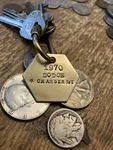1970 Dodge Charger R/t Brass Key Fob Chrysler Mopar New. Price: $14.95.